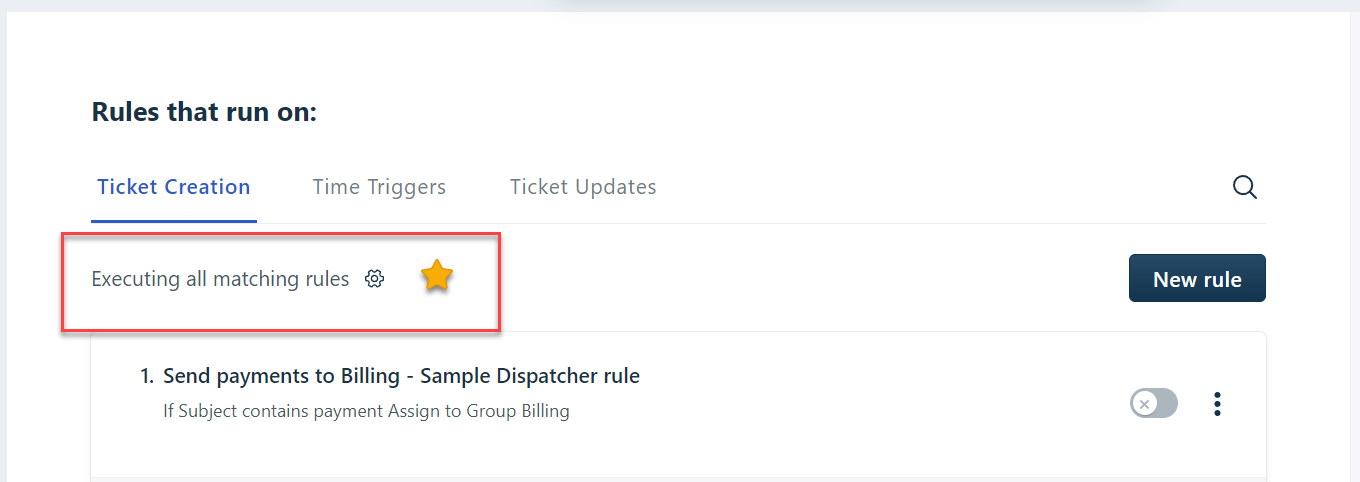 Freshdesk matching rules
